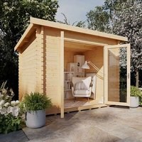 10'x8' The Lumen Log Cabin - 44mm Pent Log Cabins - 0% Finance - Buy Now Pay Later - Tiger Sheds Unkategorisiert online kaufen