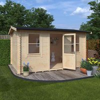 14'x10' Sabre Reduced Height Log Cabin - 28mm Garden Log Cabins - 0% Finance - Buy Now Pay Later - Tiger Sheds Unkategorisiert online kaufen