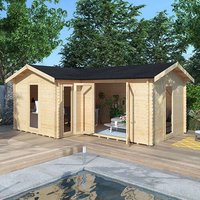 18'x14' L-Shaped Log Cabin - 0% Finance - Buy Now Pay Later - Tiger Sheds Unkategorisiert online kaufen