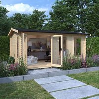 20'x10' Gamma Reduced Height Log Cabin - 44mm Log Cabins - 0% Finance - Buy Now Pay Later - Tiger Sheds Unkategorisiert online kaufen