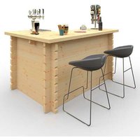 6'x4' Corner Summerhouse Bar 44mm - Garden Bar For Use In Sheds, Summerhouses & Log Cabins - 0% Finance - Buy Now Pay Later - Tiger Sheds Unkategorisiert online kaufen