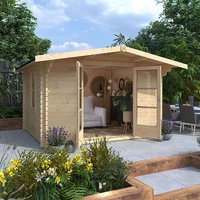 8'x10' Kipling Reduced Height Log Cabin - Quality Garden Log Cabins - 0% Finance - Buy Now Pay Later - Tiger Sheds Unkategorisiert online kaufen 8'x10' Kipling Reduced Height Log Cabin - Quality Garden Log Cabins - 0% Finance - Buy Now Pay Later - Tiger Sheds Unkategorisiert online kaufen