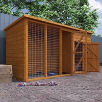 8'x4' Spacious Outdoor Dog House Or Outdoor Cat House - Tiger Pethouse And Run - 0% Finance - Buy Now Pay Later - Tiger Sheds Unkategorisiert online kaufen