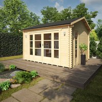 Garden Office - 14'x10' The Balinese 44mm Log Cabin - 0% Finance - Buy Now Pay Later - Tiger Sheds Unkategorisiert online kaufen Garden Office - 14'x10' The Balinese 44mm Log Cabin - 0% Finance - Buy Now Pay Later - Tiger Sheds Unkategorisiert online kaufen