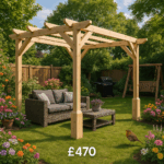 10'x10' Garden Pergola - 0% Finance - Buy Now Pay Later - Tiger Sheds