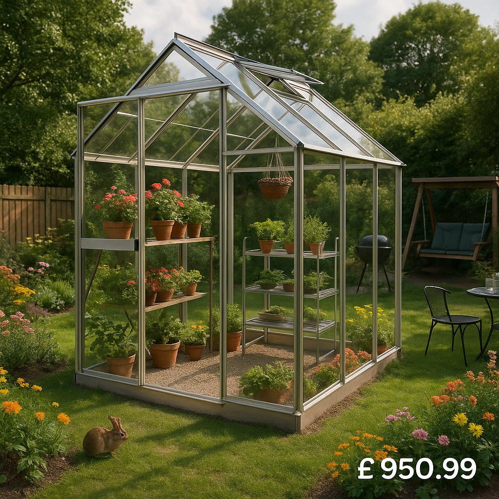 10'x6' Elite High Eaves Greenhouse - 0% Finance - Buy Now Pay Later - Tiger Sheds