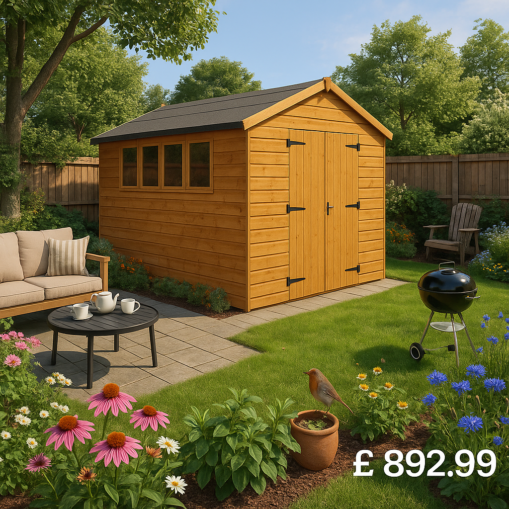 10'x6' Tiger Heavyweight Workshop Shed - 0% Finance - Buy Now Pay Later - Tiger Sheds