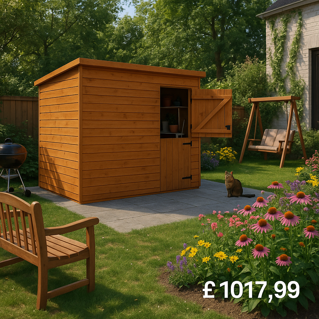 10'x8' Tiger Shiplap Windowless Pent Stable Door - Wooden Shiplap Sheds - 0% Finance - Buy Now Pay Later - Tiger Sheds