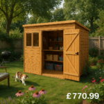 12'x4' Tigerflex Shiplap Pent Double Door Shed - 0% Finance - Buy Now Pay Later - Tiger Sheds