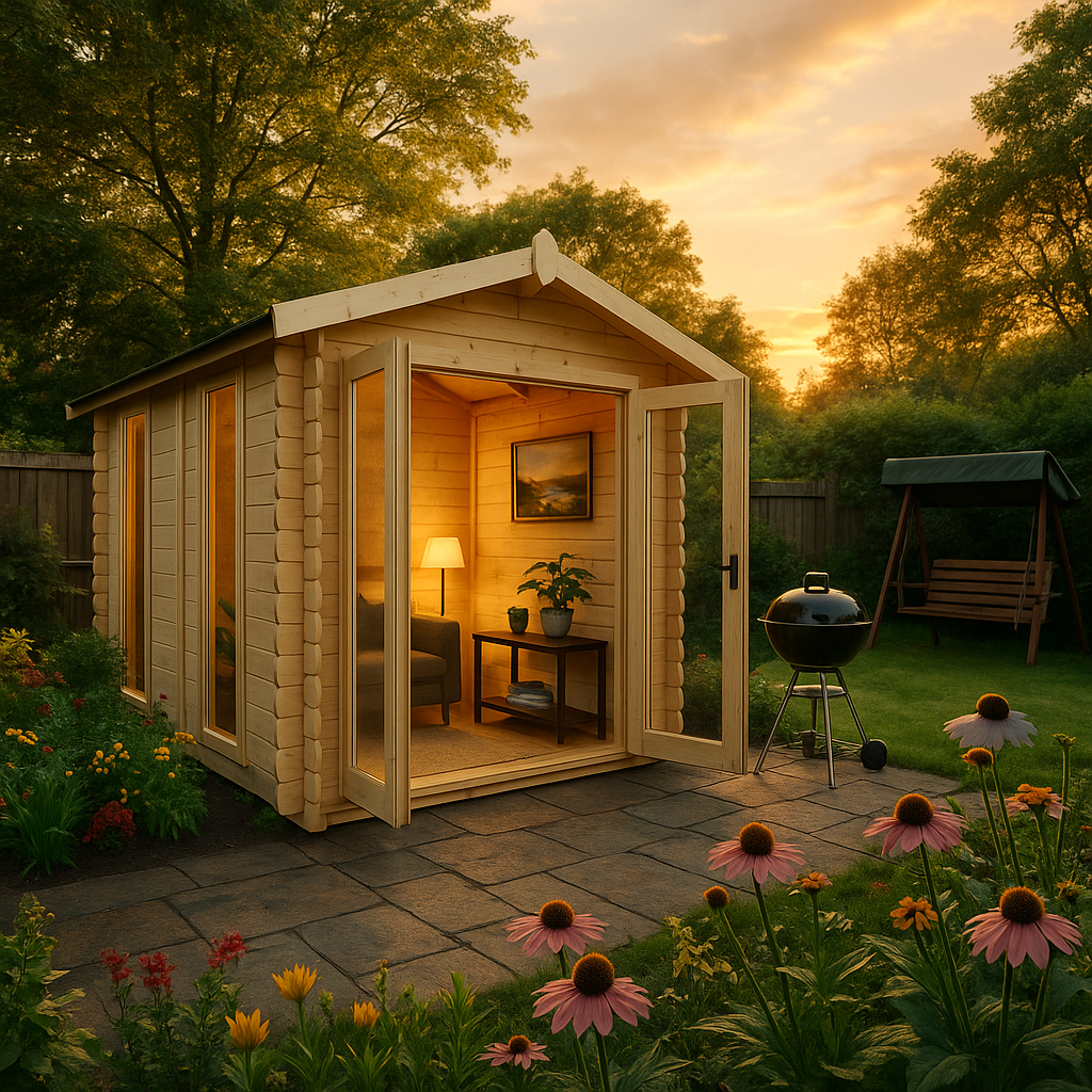 12x6 The Copia Log Cabins - 19mm Log Cabin - 0% Finance - Buy Now Pay Later - Tiger Sheds