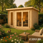 12'x6' The Moda Log Cabins - 19mm Log Cabin - 0% Finance - Buy Now Pay Later - Tiger Sheds