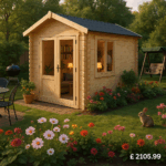 12'x6' The Nova Log Cabins - 19mm Log Cabin - 0% Finance - Buy Now Pay Later - Tiger Sheds