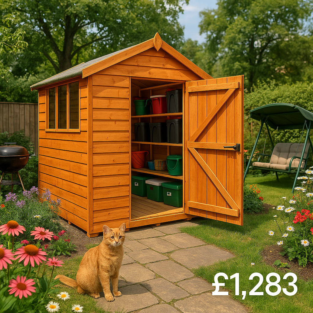 12'x6' Tiger Shiplap Apex Shed - Heavy Duty Shiplap Sheds - 0% Finance - Buy Now Pay Later - Tiger Sheds