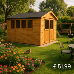 12x8 Tiger Sheds Heavy Duty Black Mineral Felt