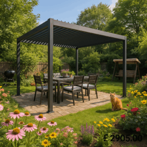 13.1'x9.8' Tiger Modular - Ventus - Aluminum Pergola - 0% Finance - Buy Now Pay Later - Tiger Sheds