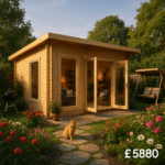 14'X12' Casita Log cabin - 44mm Garden Log Cabins - 0% Finance - Buy Now Pay Later - Tiger Sheds