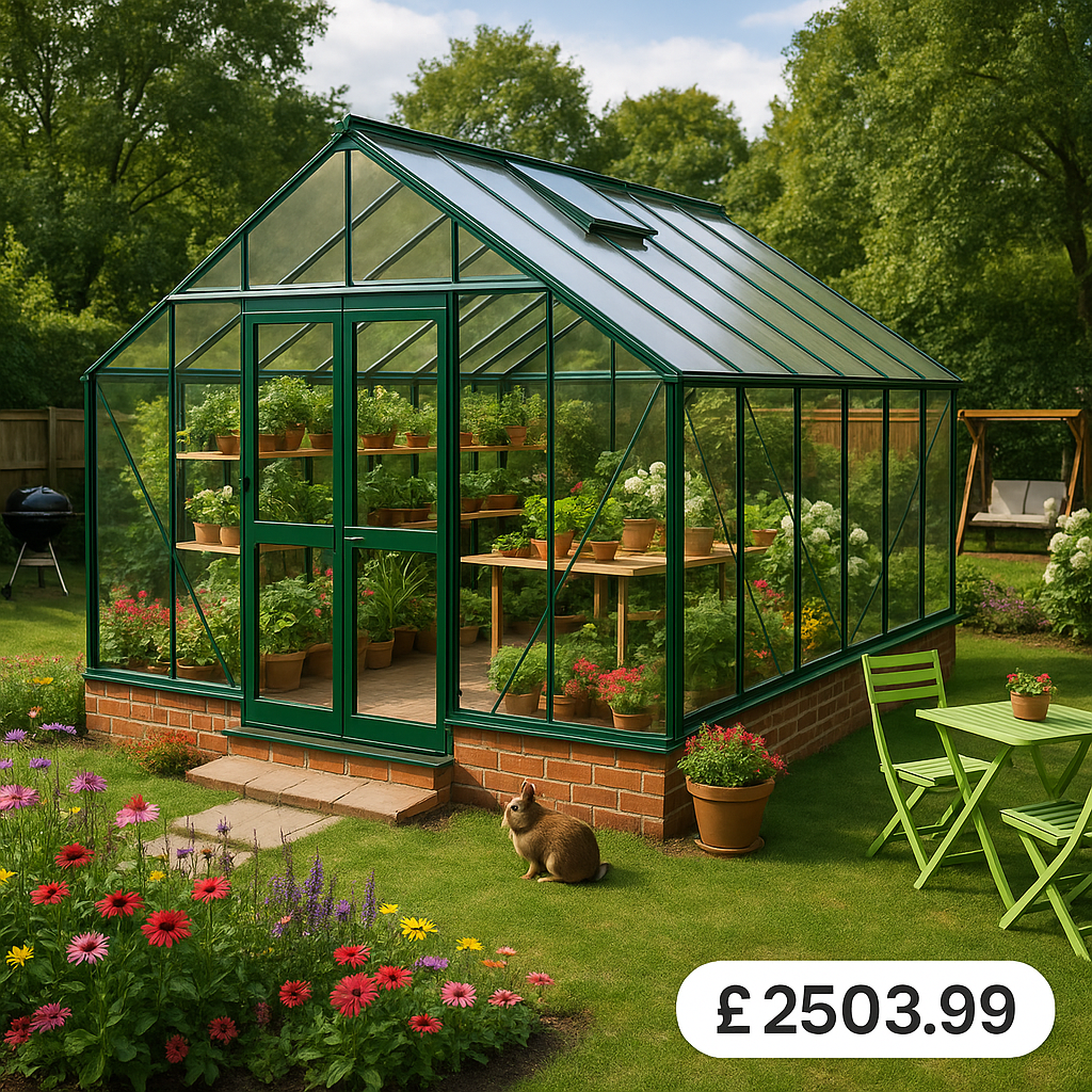 14'x12' Elite Classique Greenhouse - 0% Finance - Buy Now Pay Later - Tiger Sheds
