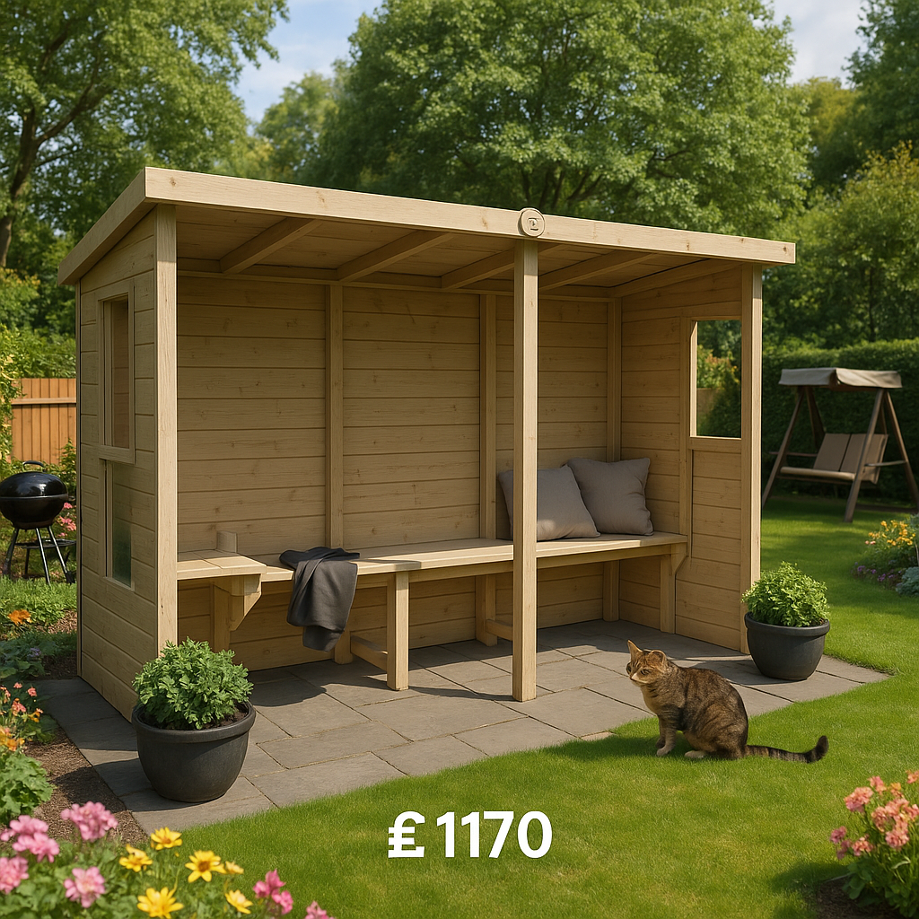 14'x4' Bowling Shleter - 0% Finance - Buy Now Pay Later - Tiger Sheds