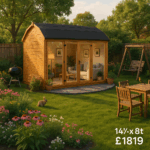 14'x8' Tiger Barn Retreat Summerhouse - 0% Finance - Buy Now Pay Later - Tiger Sheds