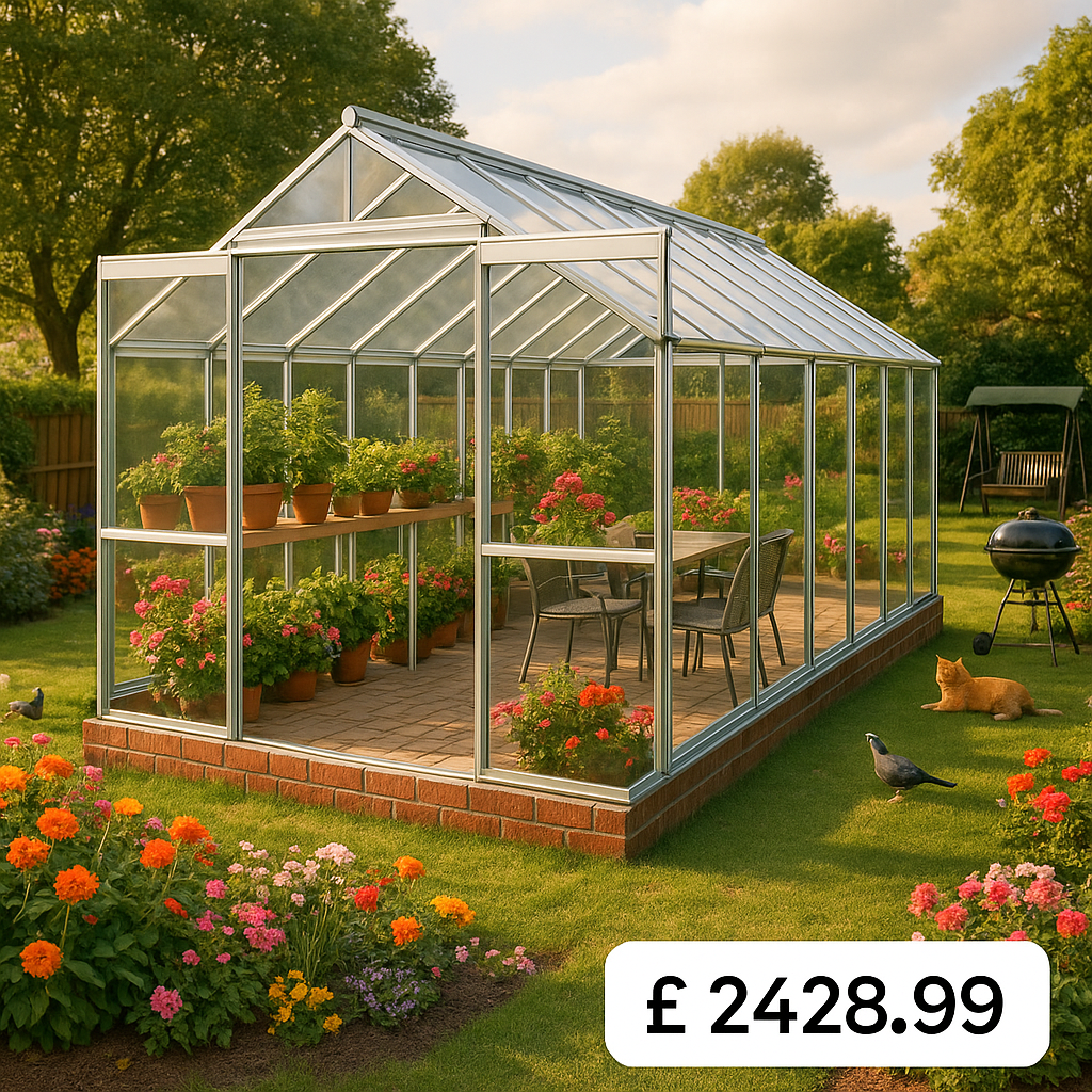 16'x10' Elite Supreme Greenhouse - 0% Finance - Buy Now Pay Later - Tiger Sheds