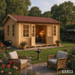 16'x12' Delta Reduced Height Log Cabin - 44mm Log Cabin - 0% Finance - Buy Now Pay Later - Tiger Sheds