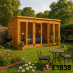 16'x8' Tiger Pent Retreat Summerhouse - 0% Finance - Buy Now Pay Later - Tiger Sheds