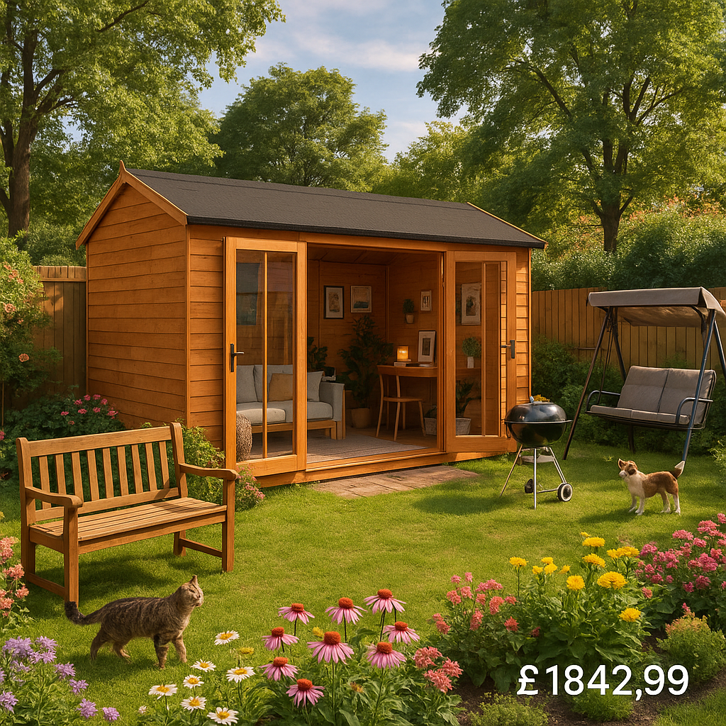 16'x8' Tiger Retreat Contemporary Summerhouse - 0% Finance - Buy Now Pay Later - Tiger Sheds