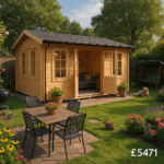 18'x10' Delta Reduced Height Log Cabin - 44mm Log Cabin - 0% Finance - Buy Now Pay Later - Tiger Sheds
