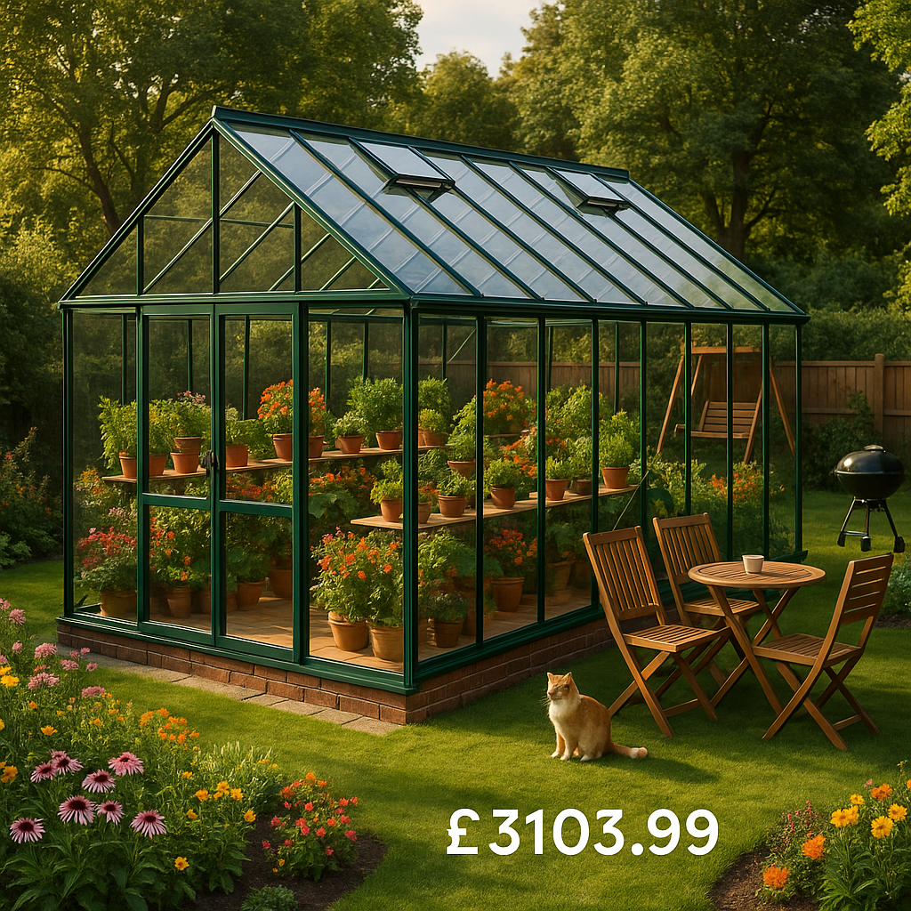 18'x12' Elite Classique Greenhouse - 0% Finance - Buy Now Pay Later - Tiger Sheds