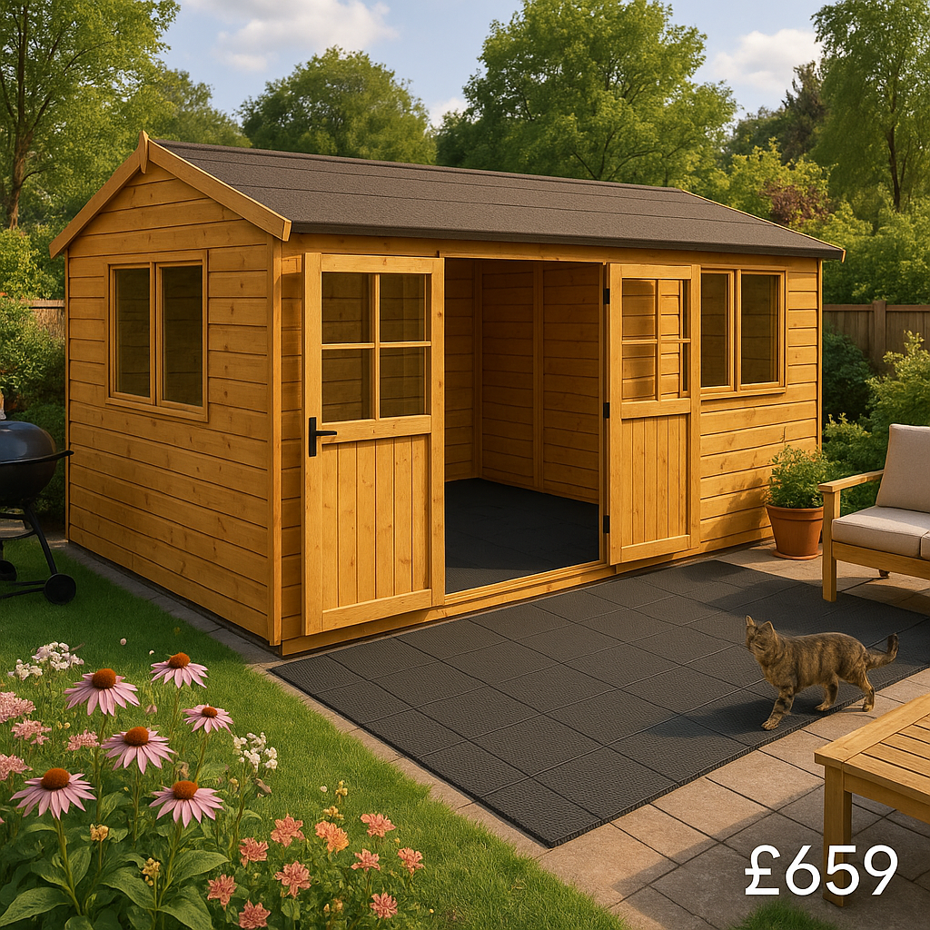 20x10 Fastfit Shed & Workshop Floor - 0% Finance - Buy Now Pay Later - Tiger Sheds