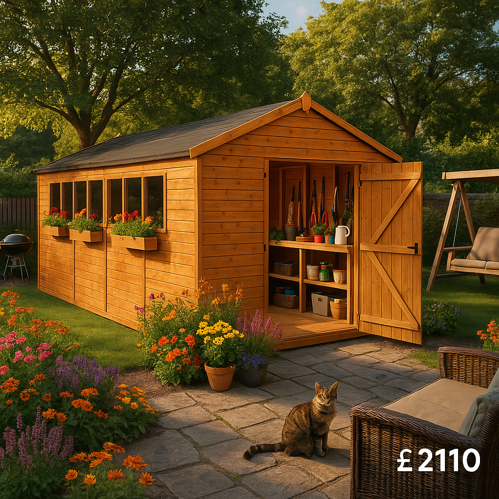 20'x10' Tiger XL Heavyweight Workshop Shed - 0% Finance - Buy Now Pay Later - Tiger Sheds