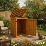 3'x3' Tiger Sheds Single Wheelie Bin Store - Garden Storage Shed
