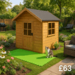 3x4 Fastfit Play Floor Green - Tiger Sheds