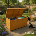 4'x2ft3 Tiger Wooden Tool Chest - Outdoor Wooden Storage Box For Garden - Tiger Sheds