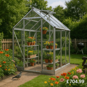 4'x6' Elite High Eaves Greenhouse - 0% Finance - Buy Now Pay Later - Tiger Sheds