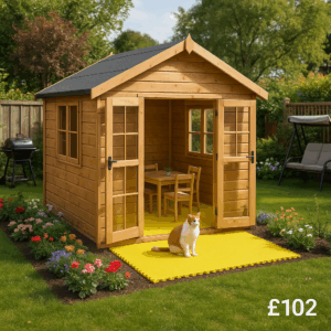 4x6 Fastfit Play Floor Yellow - Tiger Sheds