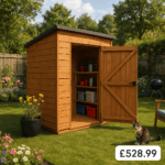 4'x6' Tigerflex Shiplap Pent Windowless Shed - Fast Delivery Outdoor Wooden Shed - 0% Interest Free Monthly Finance Available - Buy Now Pay Later -