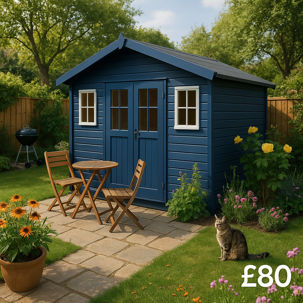 5L Iris Blue Exterior Paint - Tiger Sheds