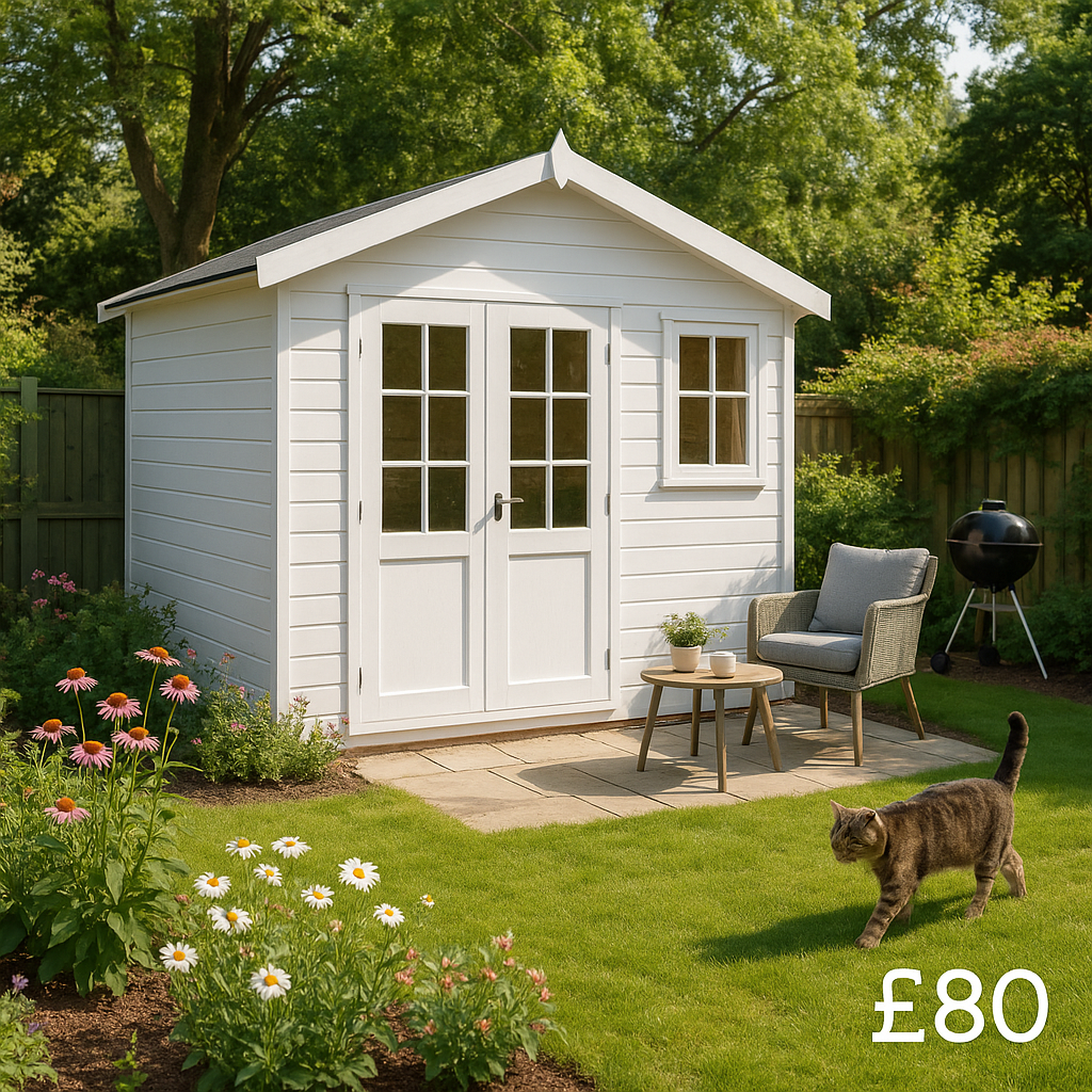 5L Snow Exterior Paint - Tiger Sheds