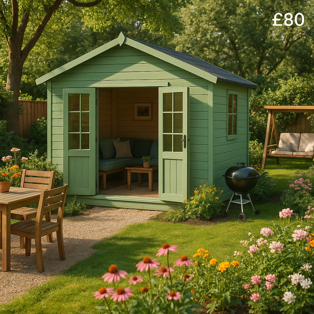 5L Spring Green Exterior Paint - Tiger Sheds