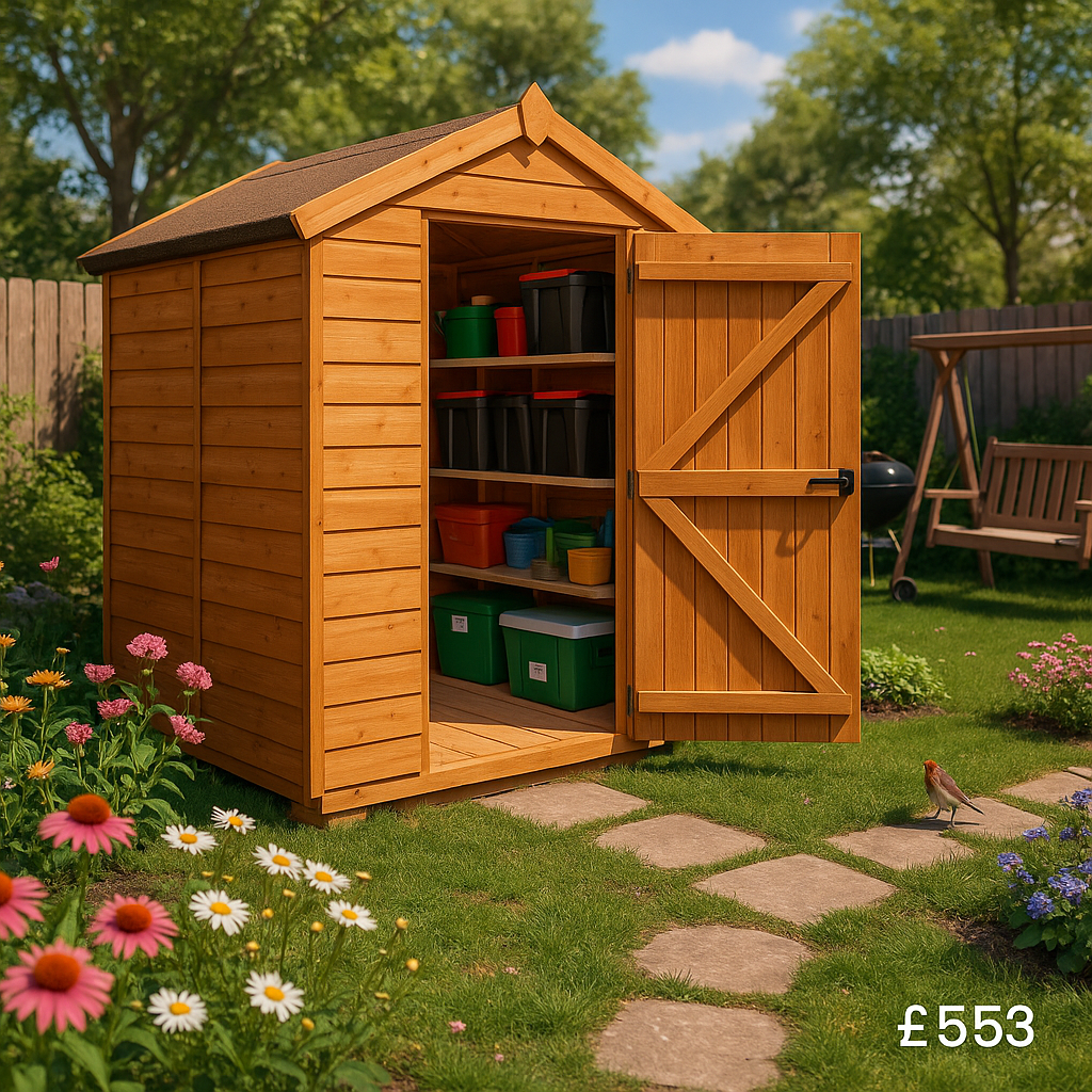 5'x4' Tiger Shiplap Apex Shed - Heavy Duty Shiplap Sheds - 0% Finance - Buy Now Pay Later - Tiger Sheds