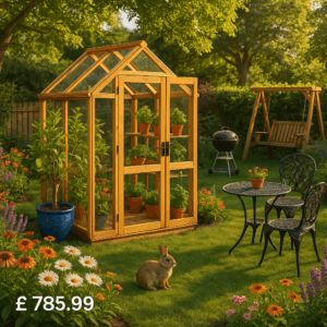 6'x4' Elite 4ft Wide Compact Greenhouse - 0% Finance - Buy Now Pay Later - Tiger Sheds