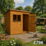 6'x4' Tiger Shiplap Extra High Pent - Heavy Duty Framing - 0% Finance - Buy Now Pay Later - Tiger Sheds