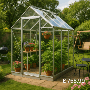 6'x6' Elite High Eaves Greenhouse - 0% Finance - Buy Now Pay Later - Tiger Sheds