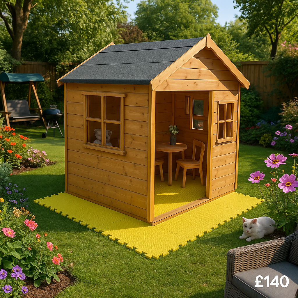 6x6 Fastfit Play Floor Yellow - Tiger Sheds