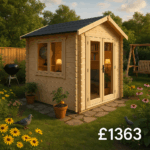 6'x6' The Nova Log Cabins - 19mm Log Cabin - 0% Finance - Buy Now Pay Later - Tiger Sheds