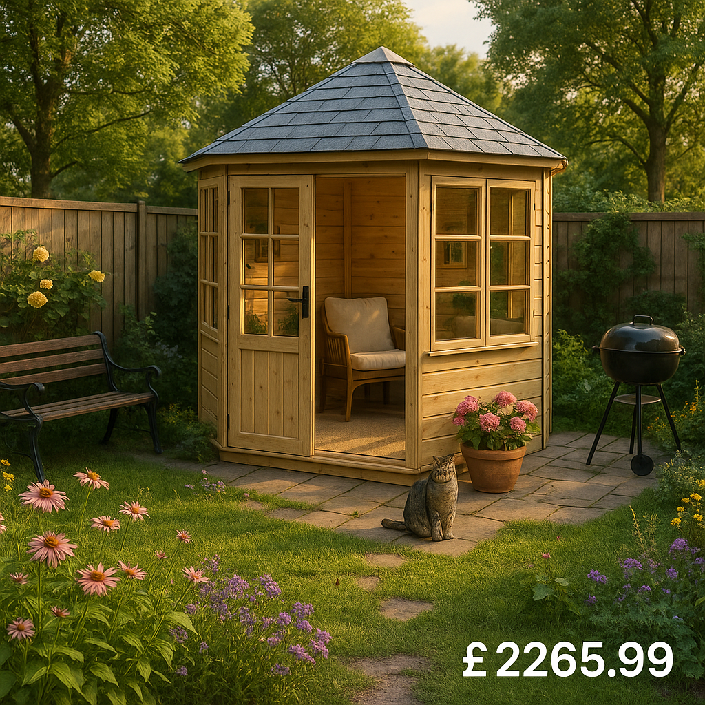 6'x6' Tiger Elite Pressure Treated Octagonal - 0% Finance - Buy Now Pay Later - Tiger Sheds
