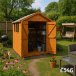 6'x6' Tiger Shiplap Apex Double Door Shed - Wooden Shiplap Sheds - 0% Finance - Buy Now Pay Later - Tiger Sheds