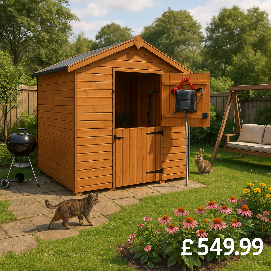 6'x6' Tiger Shiplap Windowless Apex Stable Door Shed - Wooden Shiplap Sheds - 0% Finance - Buy Now Pay Later - Tiger Sheds