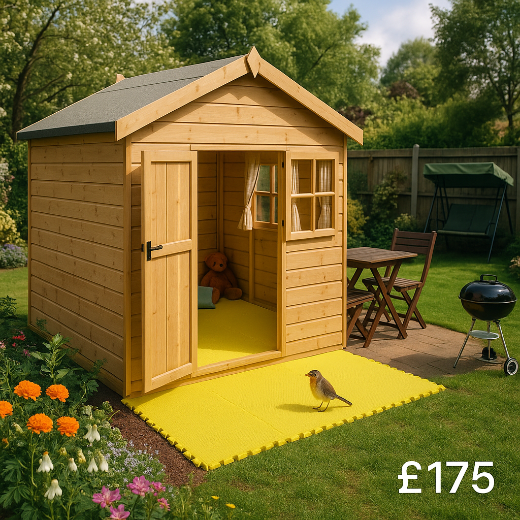 6x8 Fastfit Play Floor Yellow - Tiger Sheds